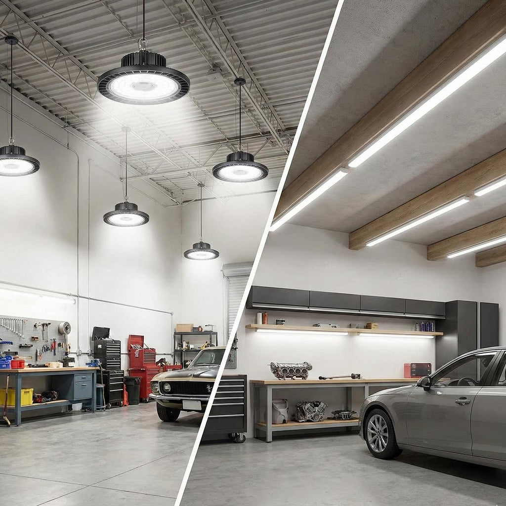 Super Bright LED High Bay Light – Wide Angle Garage Lighting
