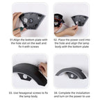 Waterproof Motion-Activated LED Flood Light, Modern Outdoor Security Light with IP65 Rating - XIAOZHE