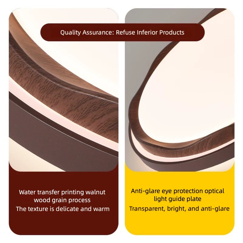 Modern LED Ceiling Light with Up & Down Lighting | Eye-Care Design for Living Room - XIAOZHE