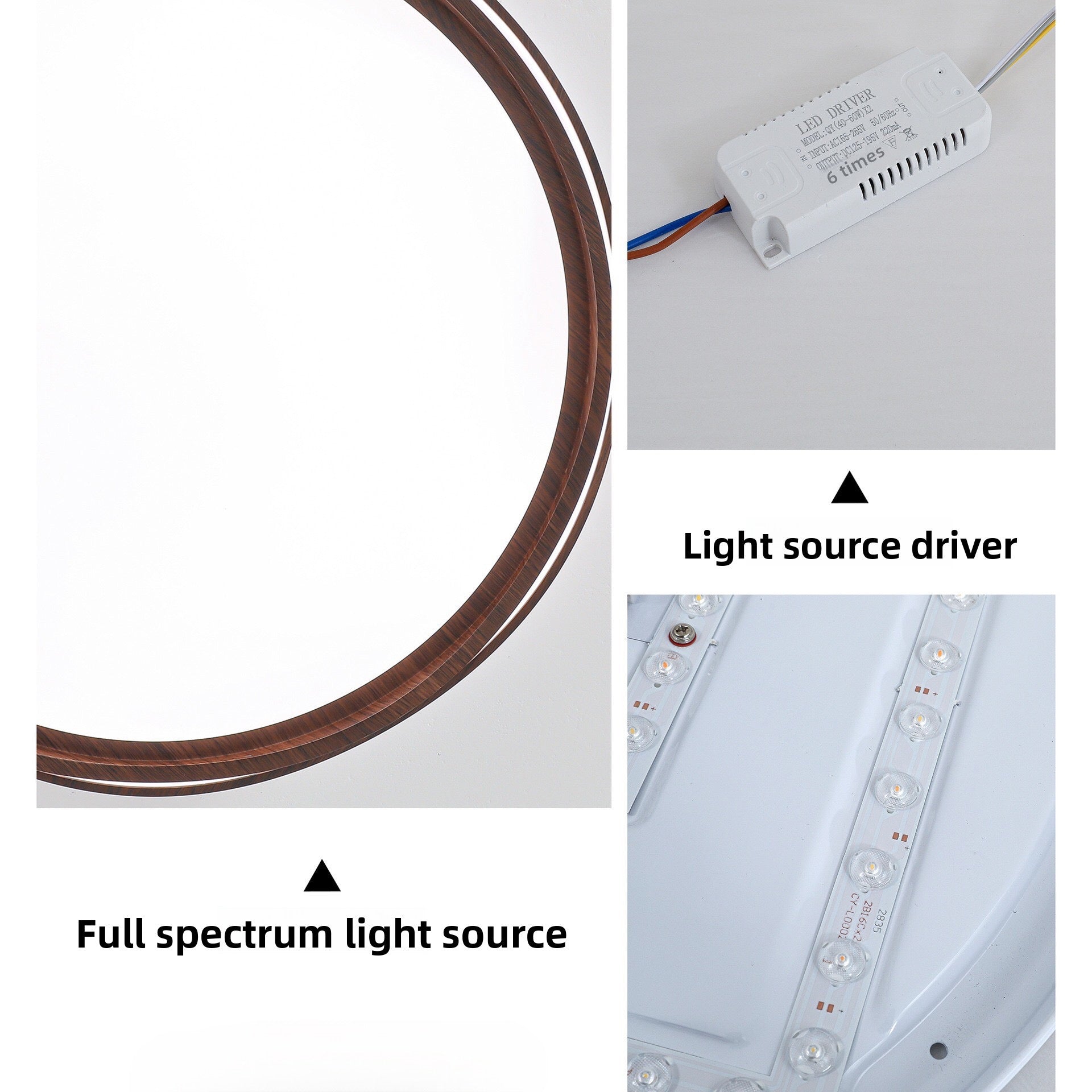 Modern LED Ceiling Light with Up & Down Lighting | Eye-Care Design for Living Room - XIAOZHE