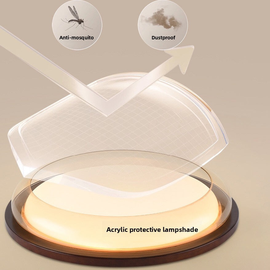 Modern Round LED Flush Mount Light - Soft Eye-Caring Illumination for Bedroom & Living Room, Minimalist Home Ceiling Lamp - XIAOZHE