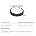 Outdoor Porch Ceiling Light - Waterproof & Bug-Proof LED Fixture for Indoor Bathroom Use - XIAOZHE