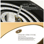 Retro Minimalist Ceiling Light｜LED Flush Mount for Dining Room & Bedroom Home Lighting - XIAOZHE