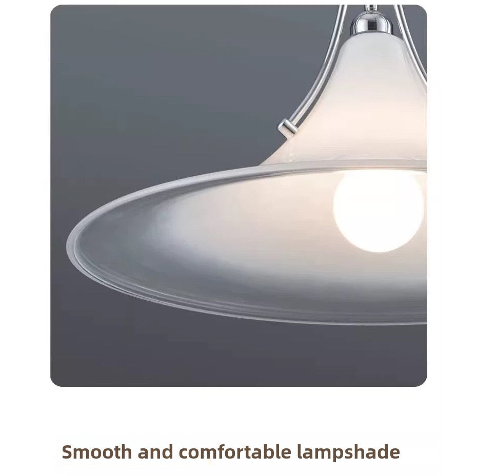 Magnolia Glass Pendant Light - Floral Design for Dining Room & Café Decor - XIAOZHE