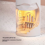 Vintage Bedroom Mood Light with Aroma Function - LED Candle Effect Diffuser Lamp - XIAOZHE