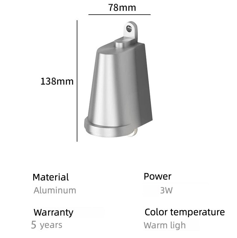 IP54 Waterproof Outdoor Wall Light – 3W Aluminum LED Sconce