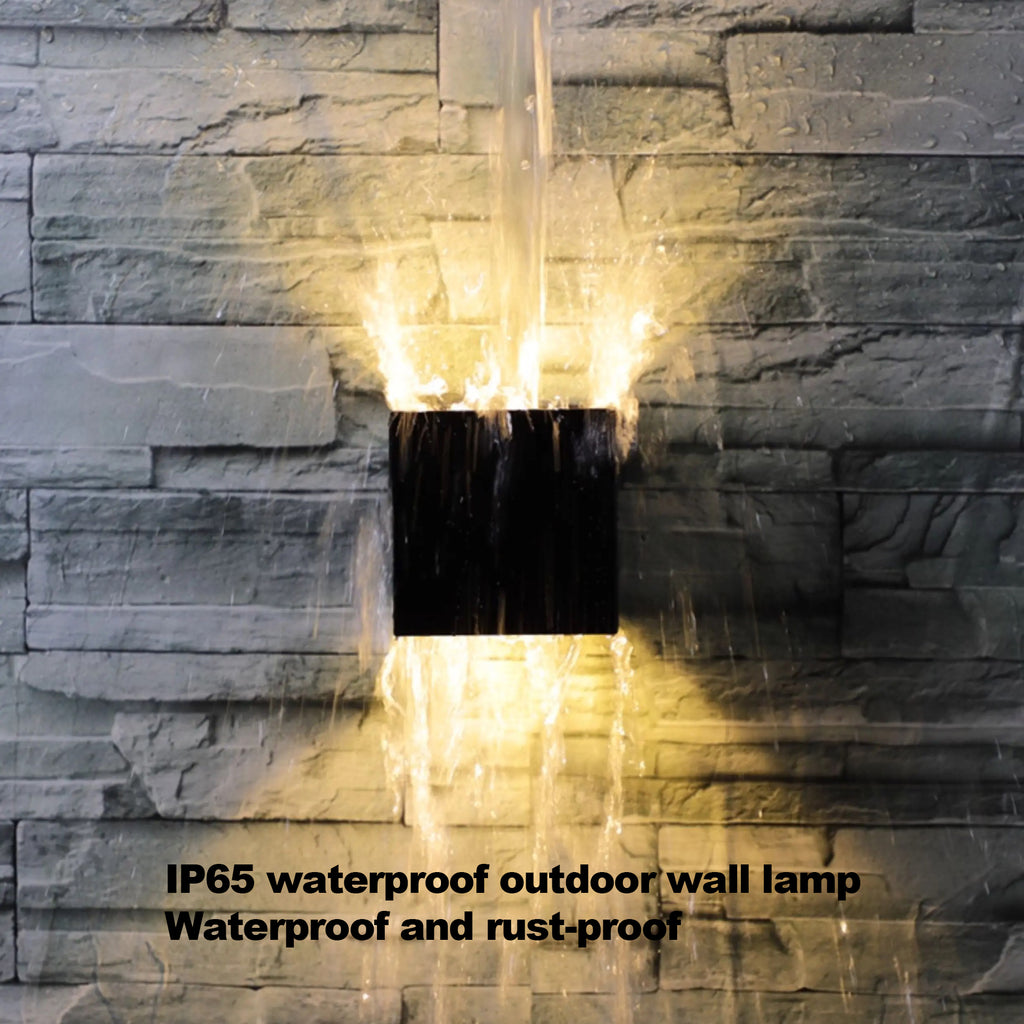 Modern Adjustable LED Wall Light for Bedroom | Minimalist Cube Wall Sconce for Living Room - XIAOZHE