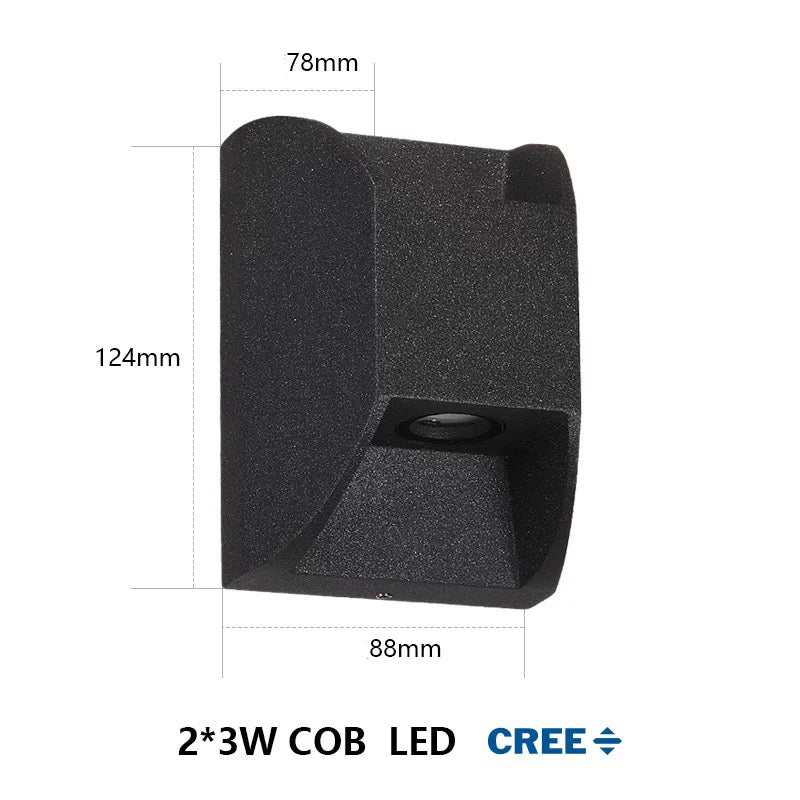 Hotel Villa Outdoor Waterproof LED Wall Light with Up/Down Lighting | Warm White - XIAOZHE