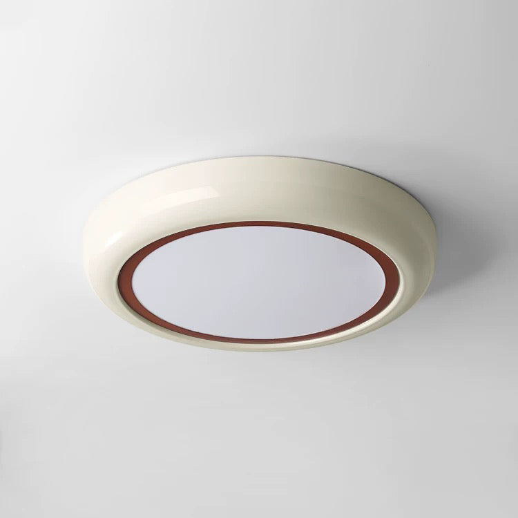 Ceiling Flush Mount Light - French Cream Style LED Fixture for Indoor Bedroom Lighting - XIAOZHE
