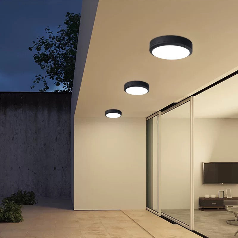 Outdoor Porch Ceiling Light - Waterproof & Bug-Proof LED Fixture for Indoor Bathroom Use - XIAOZHE