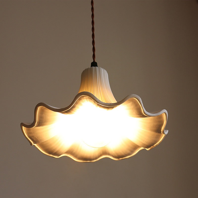 French Petal Chandelier, LED Pendant Light for Hotel Restaurant, Romantic Ceiling Light Fixture - XIAOZHE