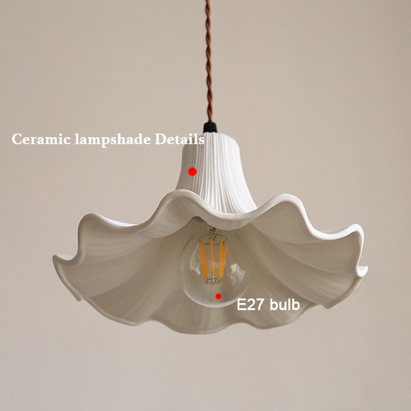 French Petal Chandelier, LED Pendant Light for Hotel Restaurant, Romantic Ceiling Light Fixture - XIAOZHE