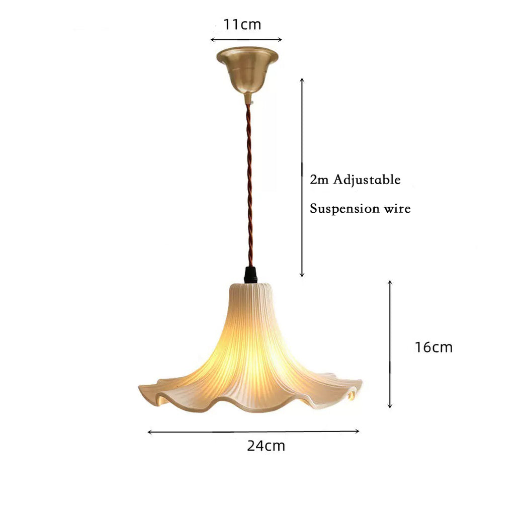 French Petal Chandelier, LED Pendant Light for Hotel Restaurant, Romantic Ceiling Light Fixture - XIAOZHE