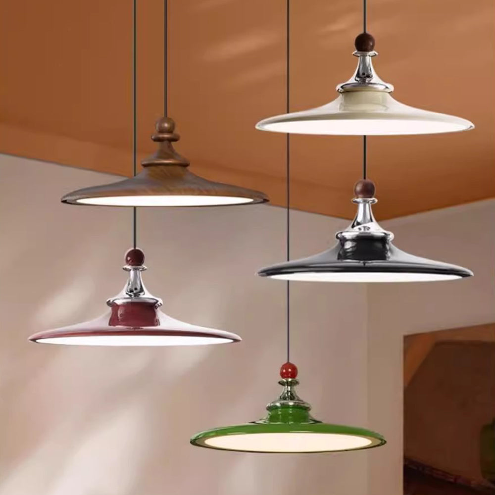 UFO Style Pendant Light - Durable Metal Shade, Multi-Color Options, Flicker-Free Illumination - XIAOZHE