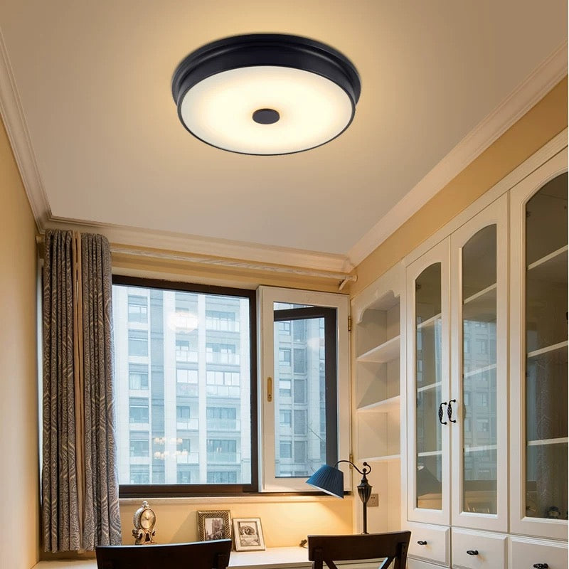 Retro Minimalist Ceiling Light｜LED Flush Mount for Dining Room & Bedroom Home Lighting - XIAOZHE