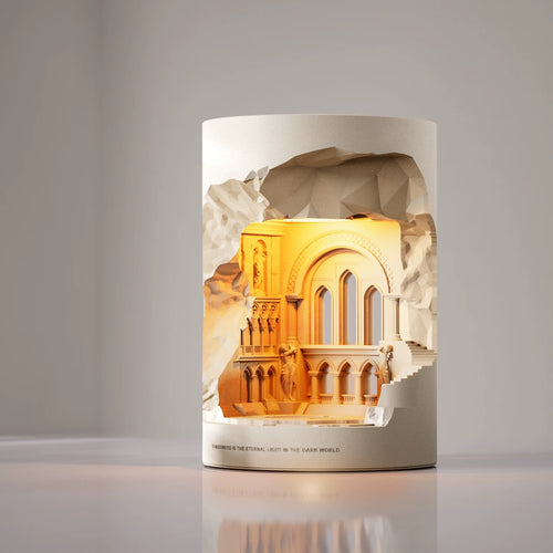 Vintage Bedroom Mood Light with Aroma Function - LED Candle Effect Diffuser Lamp - XIAOZHE