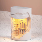 Vintage Bedroom Mood Light with Aroma Function - LED Candle Effect Diffuser Lamp - XIAOZHE