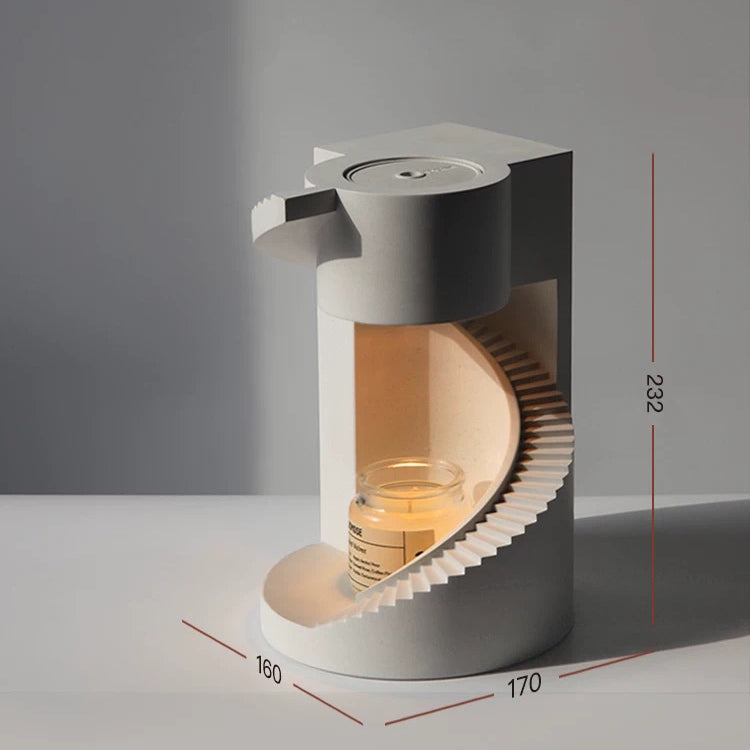Spiral Staircase Wax Melt Lamp - Architectural LED Light & Scented Wax Warmer - XIAOZHE