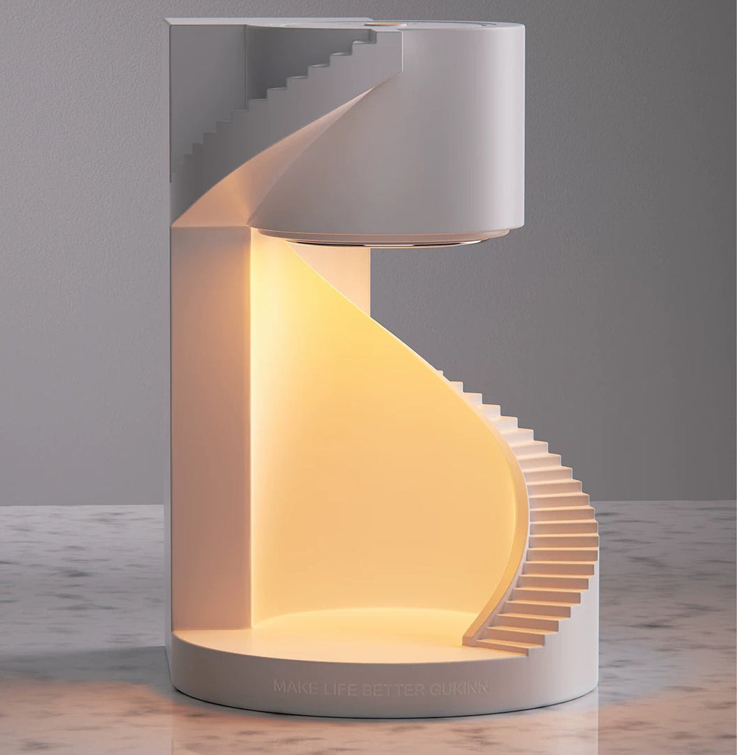 Spiral Staircase Wax Melt Lamp - Architectural LED Light & Scented Wax Warmer - XIAOZHE