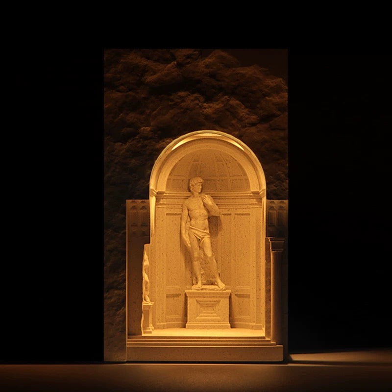 Classical David Sculpture Night Light - Architectural Wax Melt Lamp for Home Decor - XIAOZHE