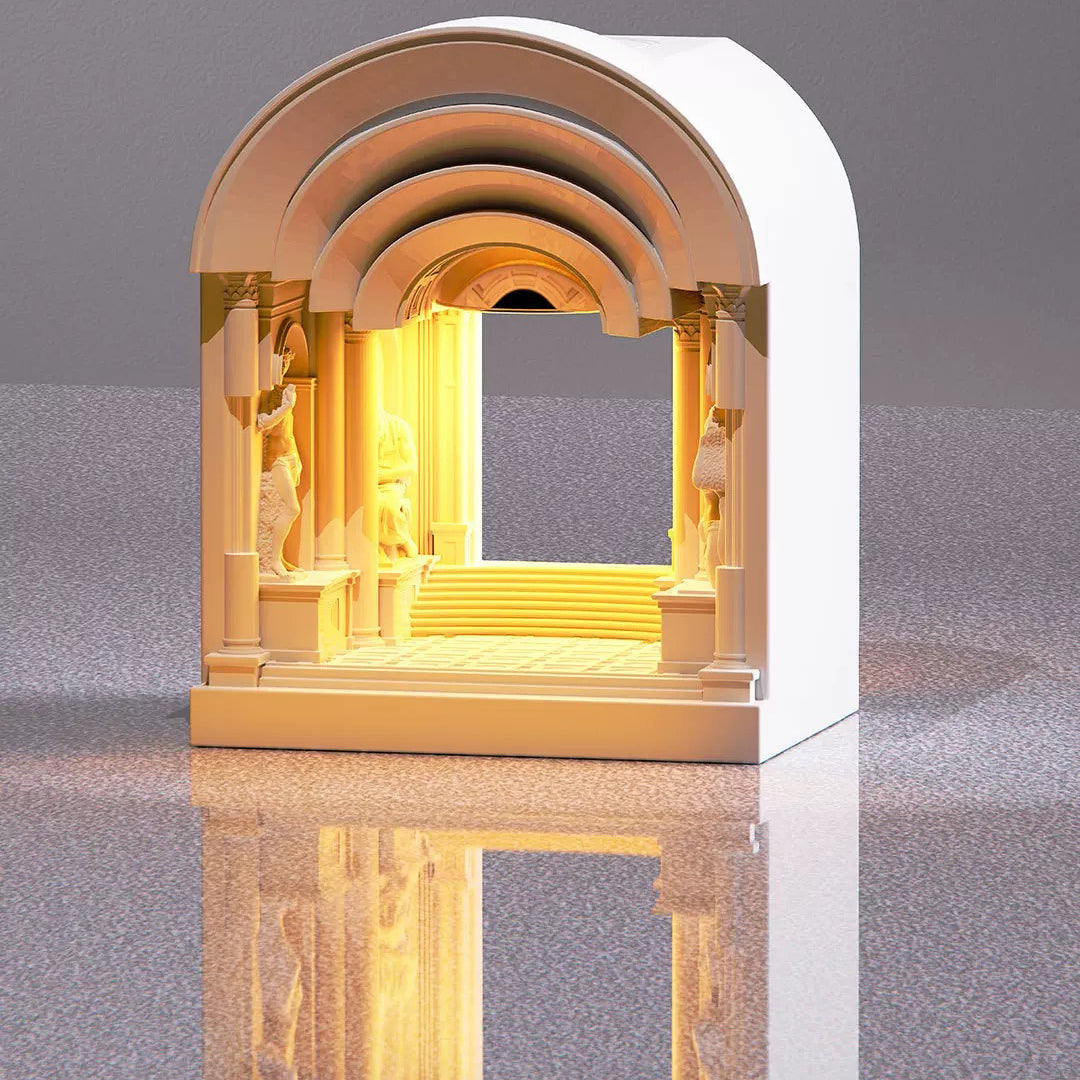 Architectural Candle Warmer Lamp - Unique Home Decor Gift for Holidays - XIAOZHE