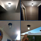 American Outdoor Flush Mount Ceiling Light for Porch & Entryway