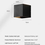 Modern Adjustable LED Wall Light for Bedroom | Minimalist Cube Wall Sconce for Living Room - XIAOZHE