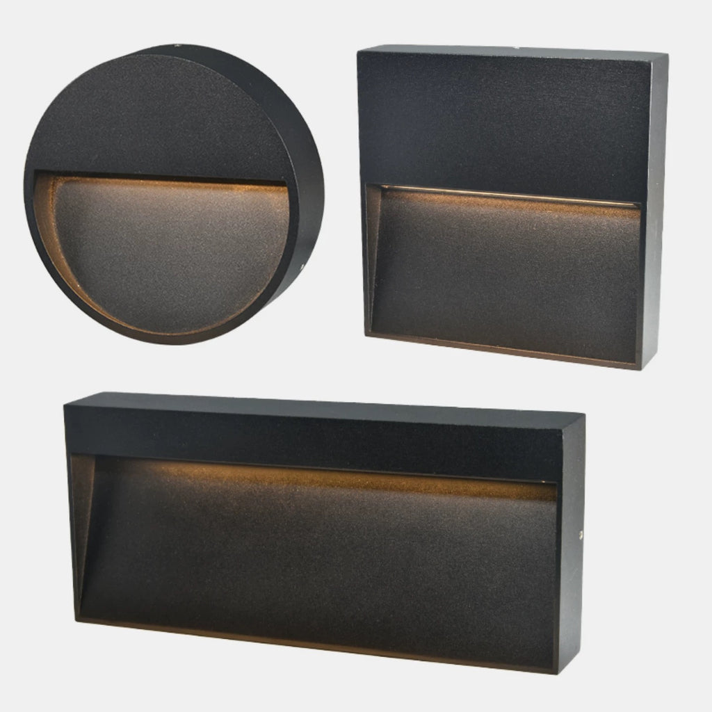 Modern Circular Outdoor LED Wall Sconce  IP65 Waterproof 6W Step Light