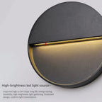 Modern Circular Outdoor LED Wall Sconce  IP65 Waterproof 6W Step Light