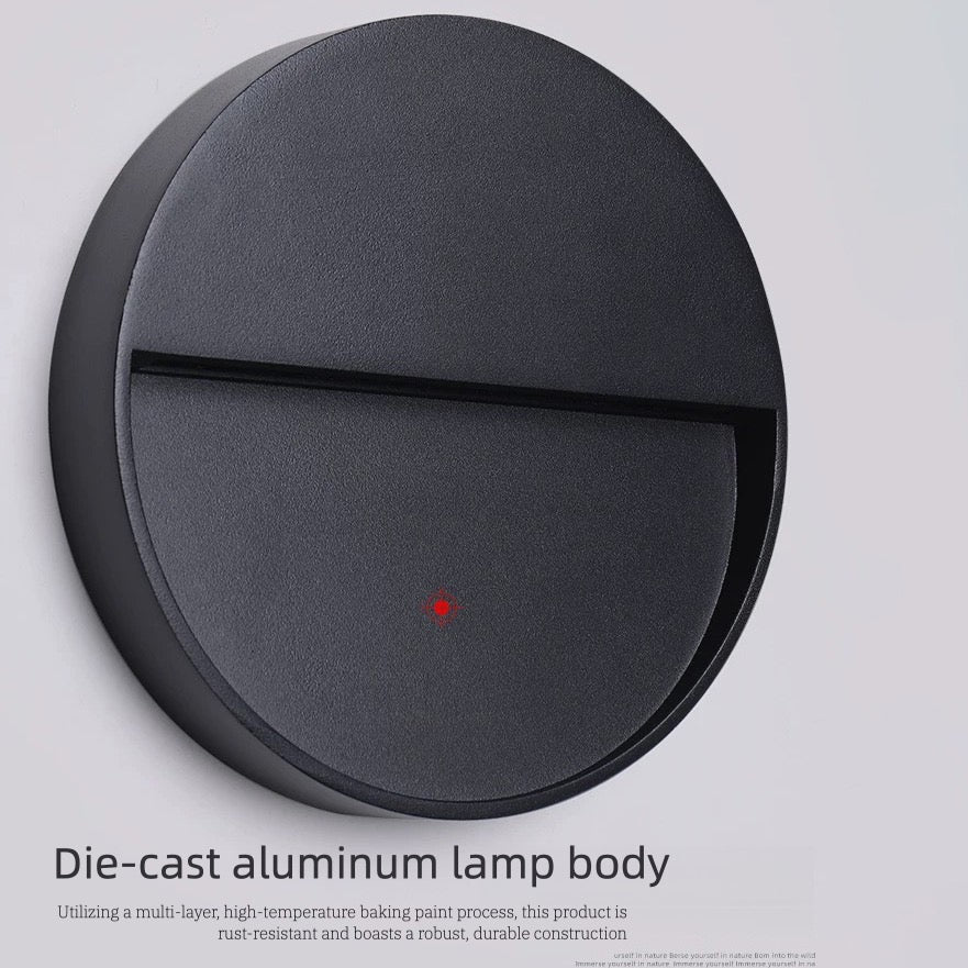 Modern Circular Outdoor LED Wall Sconce  IP65 Waterproof 6W Step Light