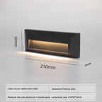Modern Circular Outdoor LED Wall Sconce  IP65 Waterproof 6W Step Light