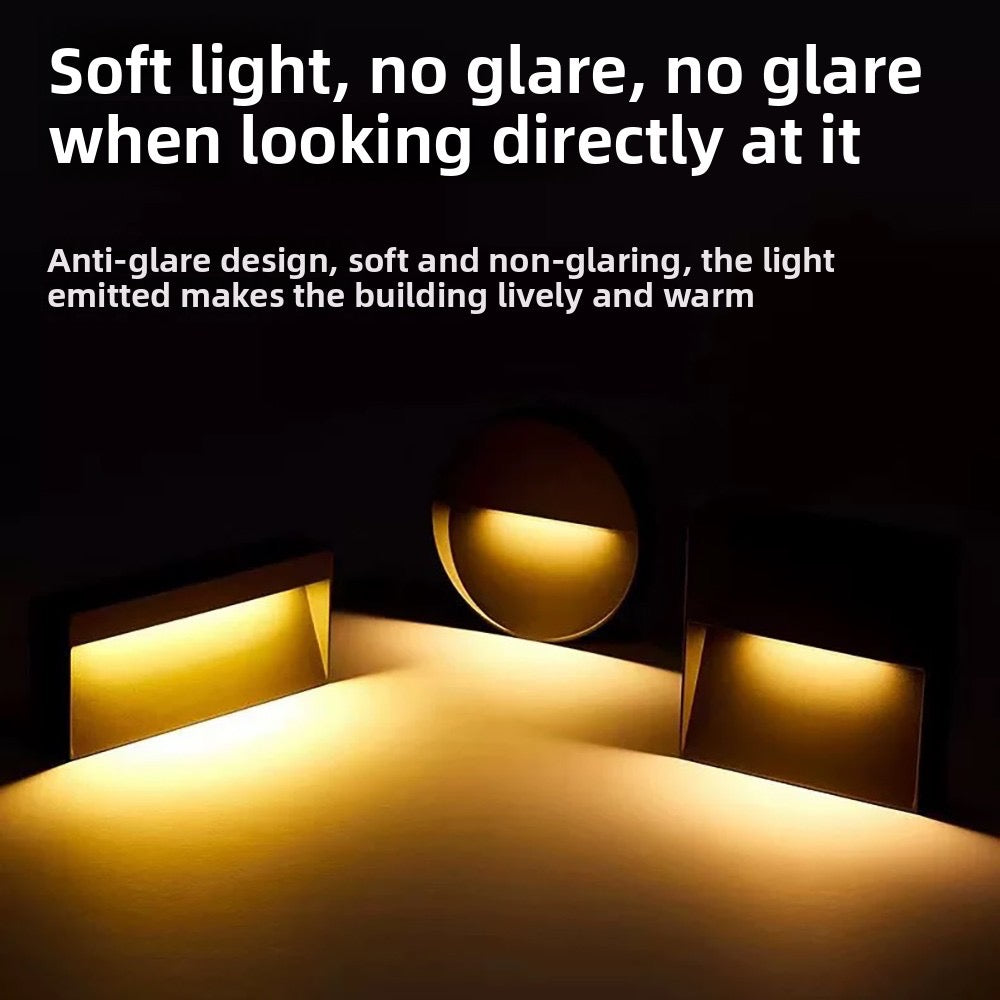 Modern Circular Outdoor LED Wall Sconce  IP65 Waterproof 6W Step Light