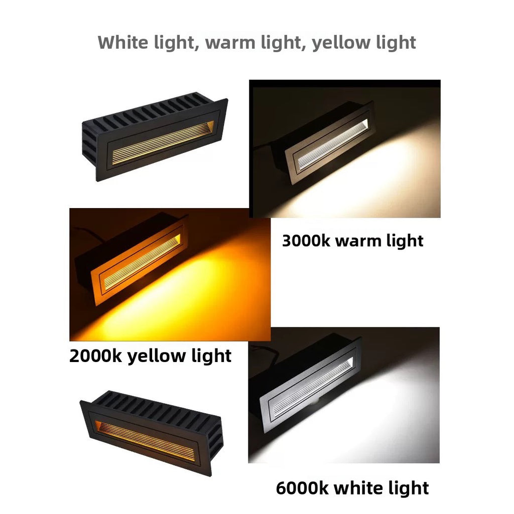 IP65 Waterproof Outdoor LED Step Light | Aluminum Recessed Wall Lamp