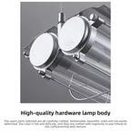 Modern Industrial LED Linear Pendant | Dual T8 Grid Office Lamp