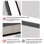 1M Linear LED Office Pendant | CRI 97 | Honeycomb Anti-Glare Lamp