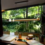 Full Spectrum LED Linear Pendant | CRI 97+ Anti-Blue Light Office Lamp