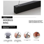 Architectural Linear Pendant Light – CRI97 High Color Accuracy