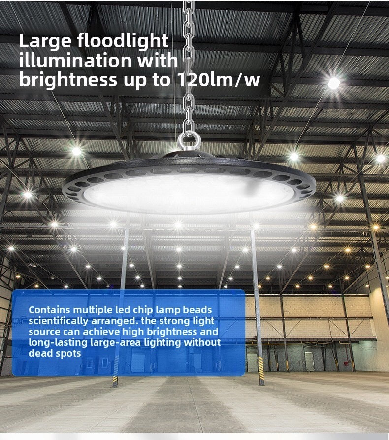 Super Bright LED High Bay Light – Wide Angle Garage Lighting
