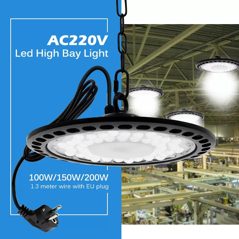 Super Bright LED High Bay Light – Wide Angle Garage Lighting