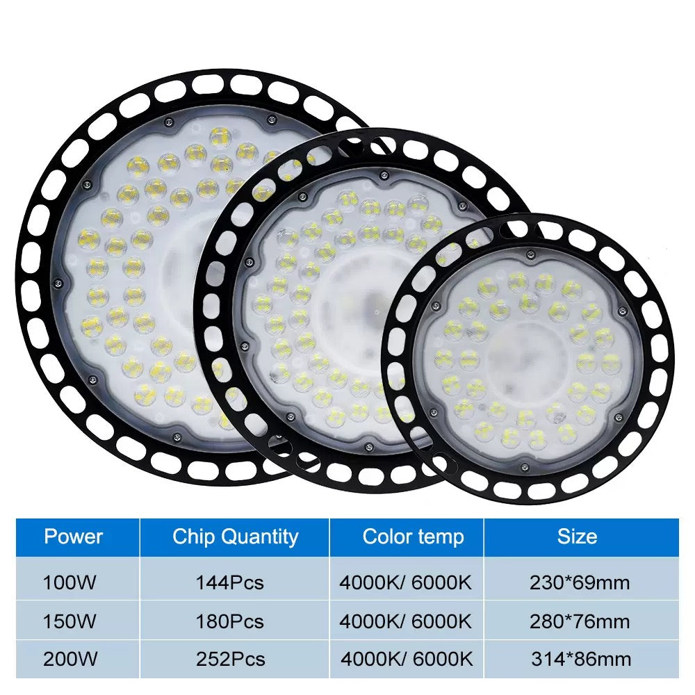 Super Bright LED High Bay Light – Wide Angle Garage Lighting