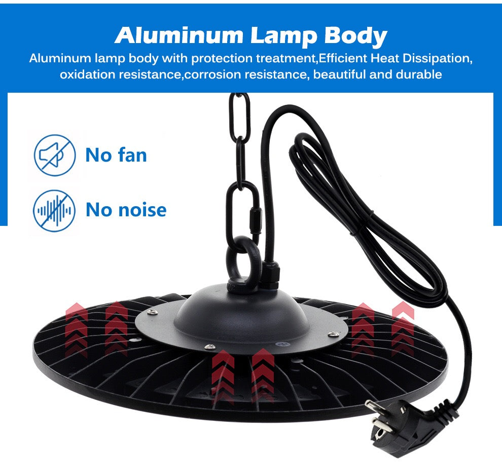 Super Bright LED High Bay Light – Wide Angle Garage Lighting