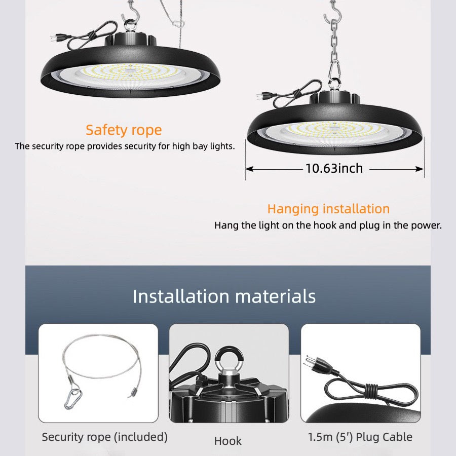 150W LED High Bay Light – Replace 600W & Cut Energy Costs