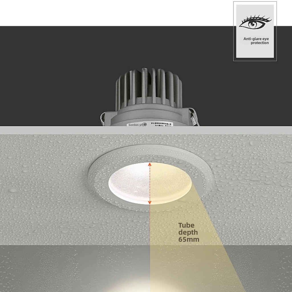 IP65 Waterproof Anti-Fog Downlight 10W/15W for Commercial Hotel