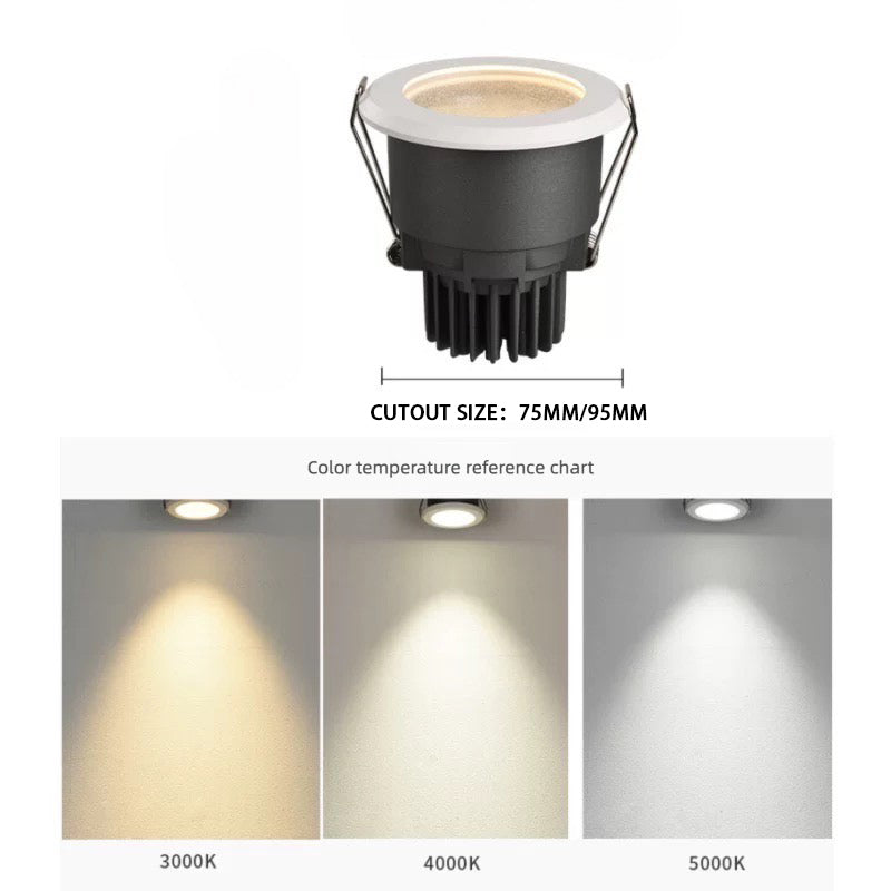 IP65 Waterproof Anti-Fog Downlight 10W/15W for Commercial Hotel