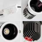 Modern Anti-Glare LED Recessed Downlight | Glare-Free Ceiling Light