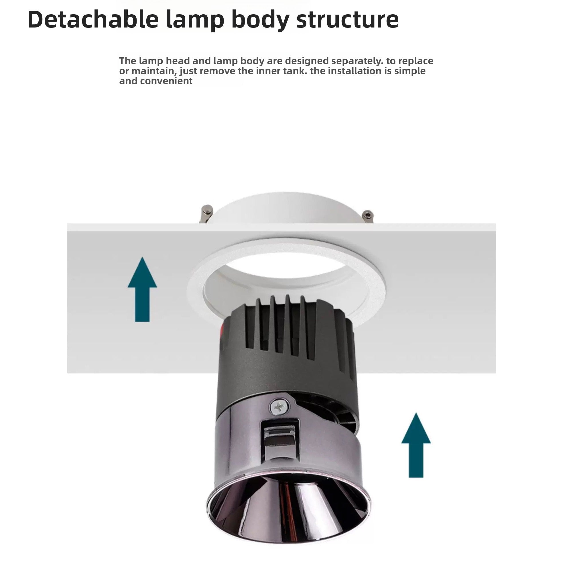 Modern Anti-Glare LED Recessed Downlight | Glare-Free Ceiling Light