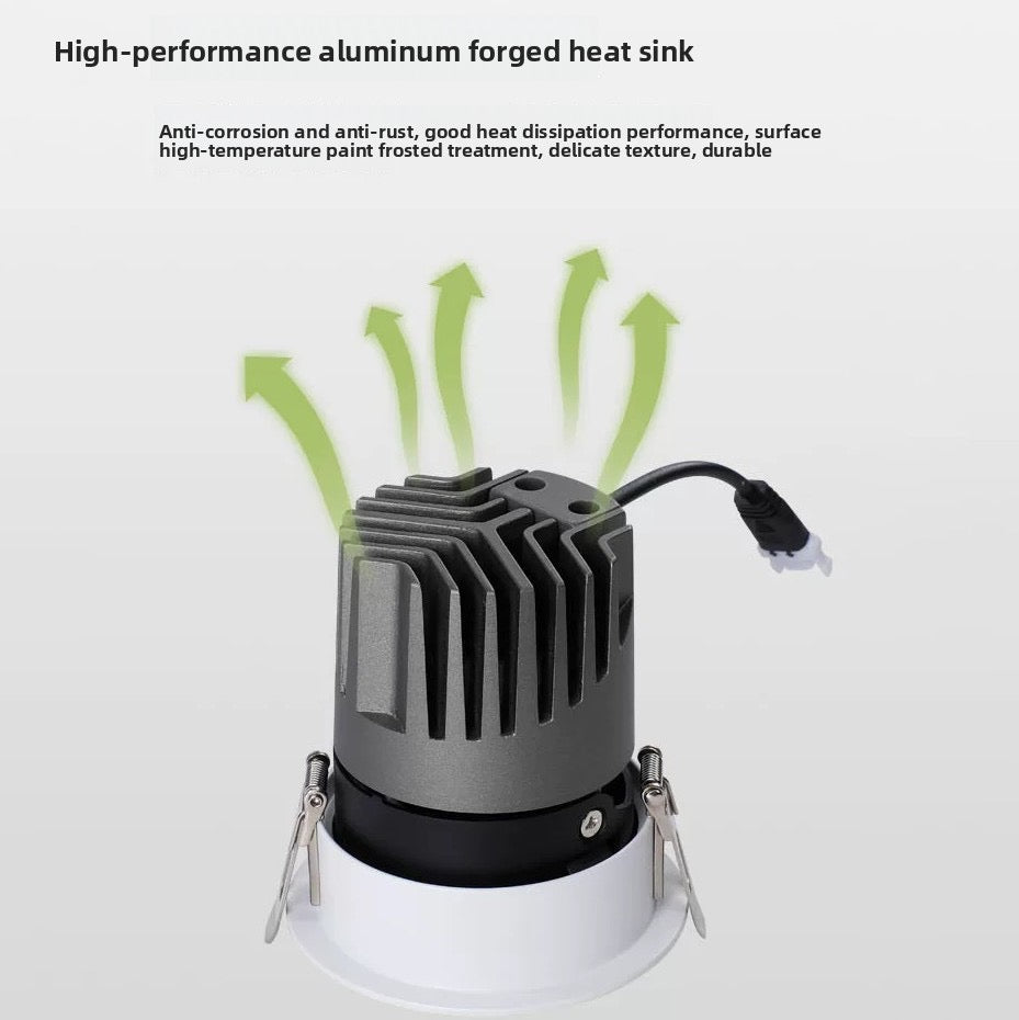Modern Anti-Glare LED Recessed Downlight | Glare-Free Ceiling Light