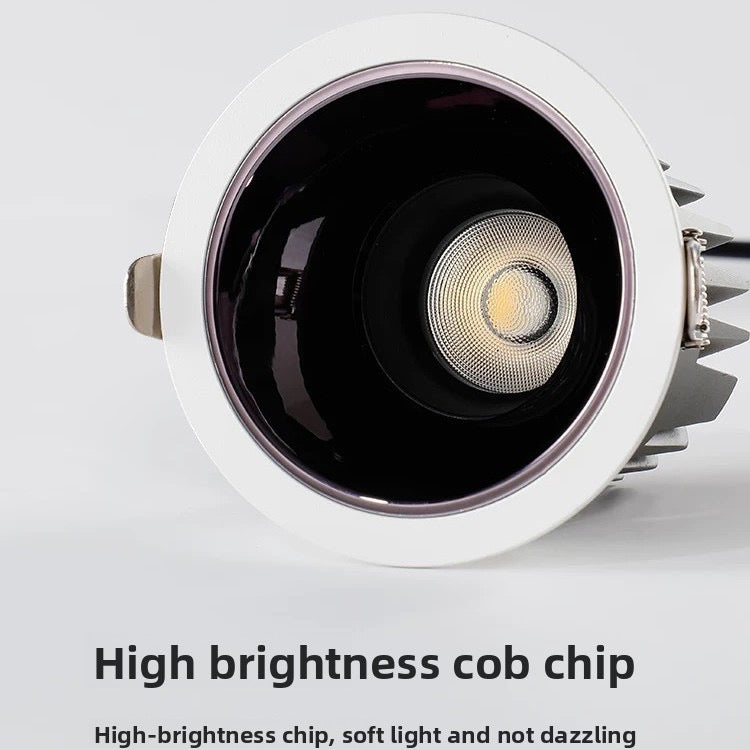 Modern Anti-Glare LED Recessed Downlight | Glare-Free Ceiling Light