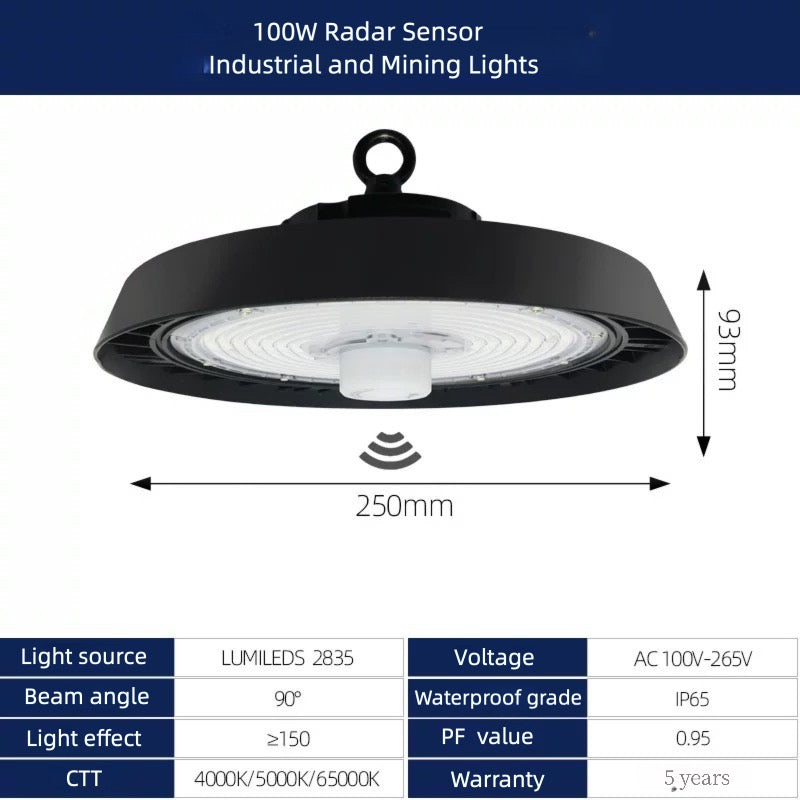 Energy Saving UFO LED High Bay Light with Motion Sensor