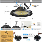 LED Shop Light for Garage Ceiling – Dimmable High Bay Light